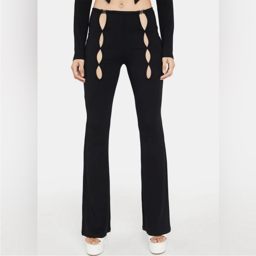 Nwt The Kript Chepi Bootleg Jersey Trousers Size Large — image 4 of 7